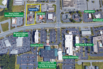 1615 Brimley Dr, Greenville, NC - aerial  map view