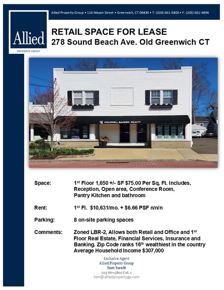 272-278 Sound Beach Ave, Old Greenwich, CT for rent - Building Photo - Image 1 of 7