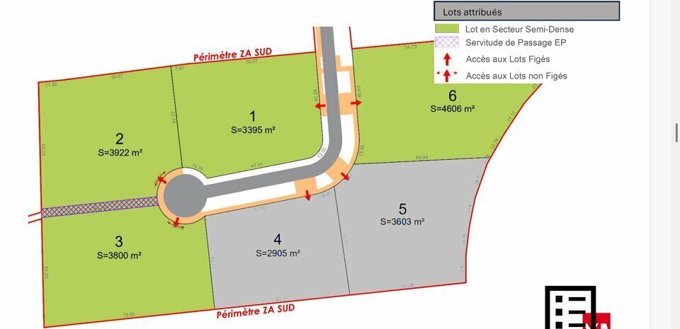 Land in Gimont for sale Site Plan- Image 1 of 3