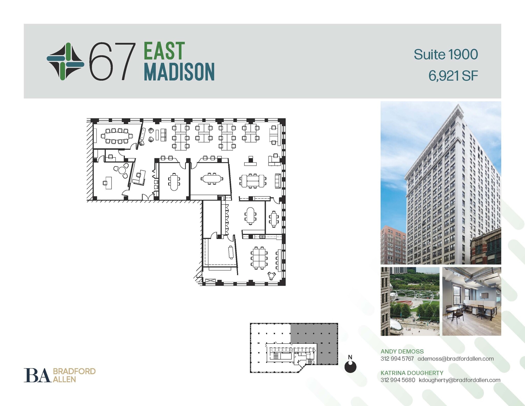 67 E Madison St, Chicago, IL to rent Floor Plan- Image 1 of 4