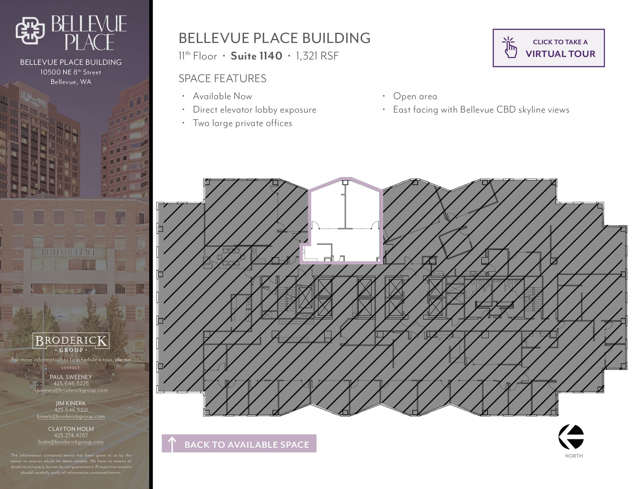 10500 NE 8th St, Bellevue, WA to rent Floor Plan- Image 1 of 1
