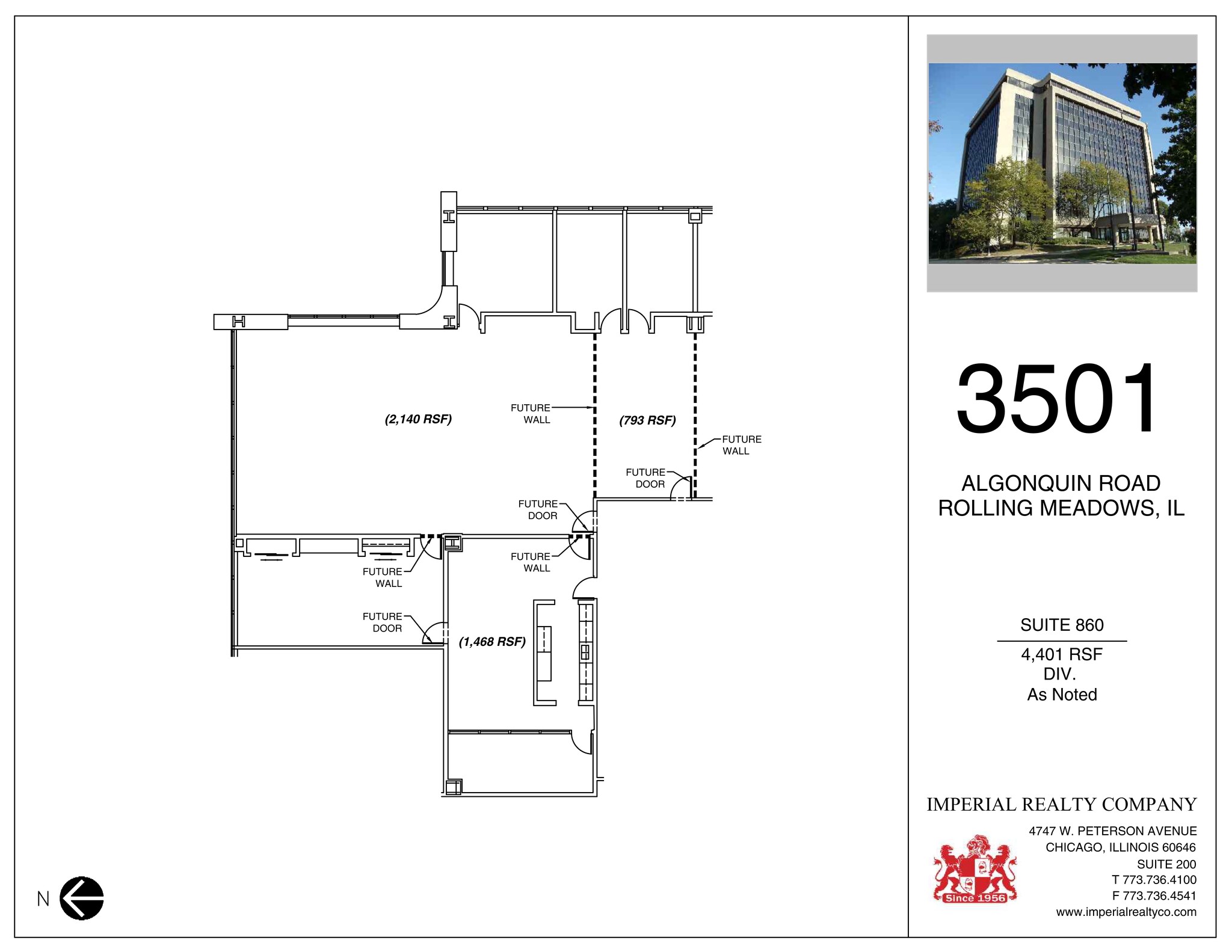 3501 Algonquin Rd, Rolling Meadows, IL to rent Site Plan- Image 1 of 1