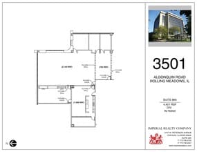 3501 Algonquin Rd, Rolling Meadows, IL to rent Site Plan- Image 1 of 1