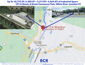 193 A St, Wilder, VT - aerial  map view