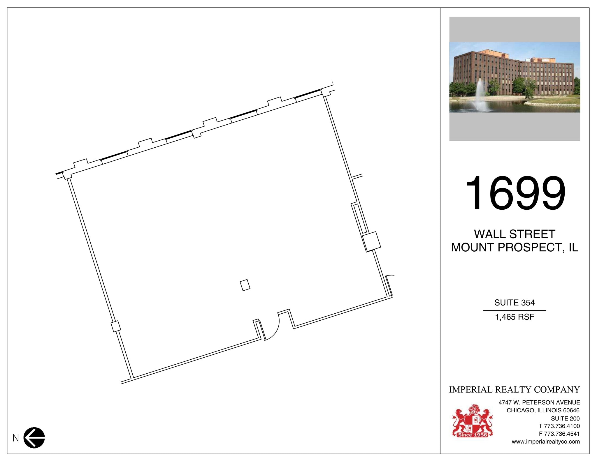 1699 Wall St, Mount Prospect, IL to rent Site Plan- Image 1 of 1