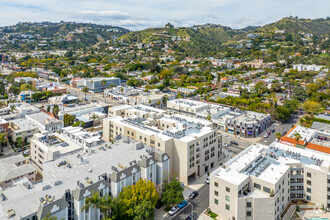 7566 W Sunset Blvd, Los Angeles, CA - aerial  map view