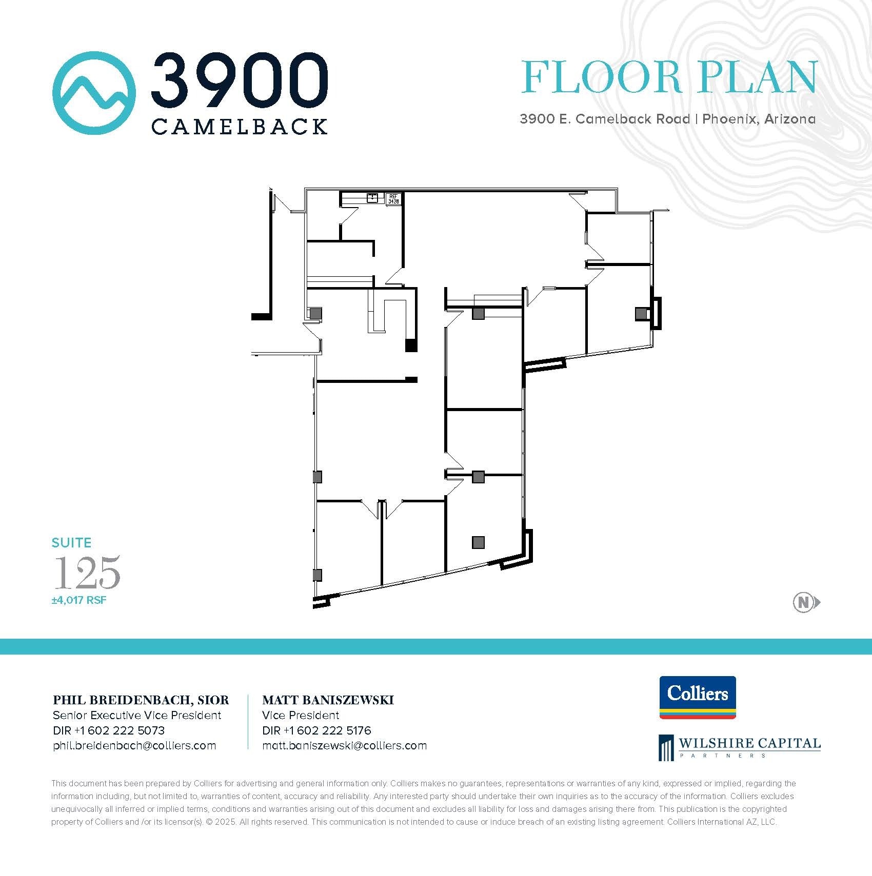3900 E Camelback Rd, Phoenix, AZ to rent Floor Plan- Image 1 of 2