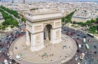 Paris - Aerial  map view