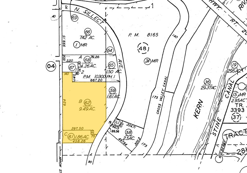 3401 N Sillect Ave, Bakersfield, CA for rent - Plat Map - Image 2 of 26