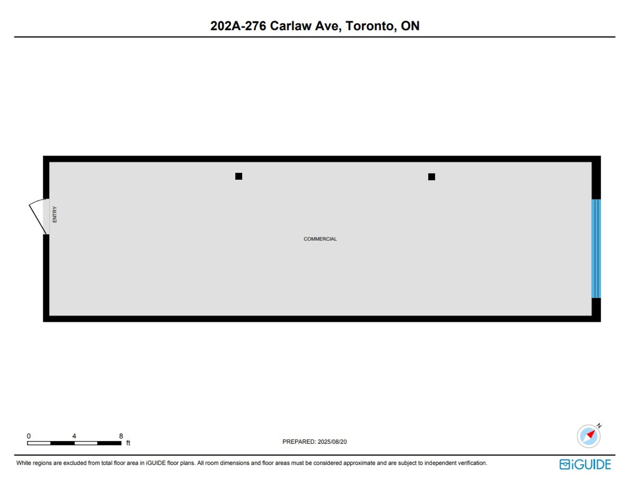 276 Carlaw Av, Toronto, ON to rent Site Plan- Image 1 of 7