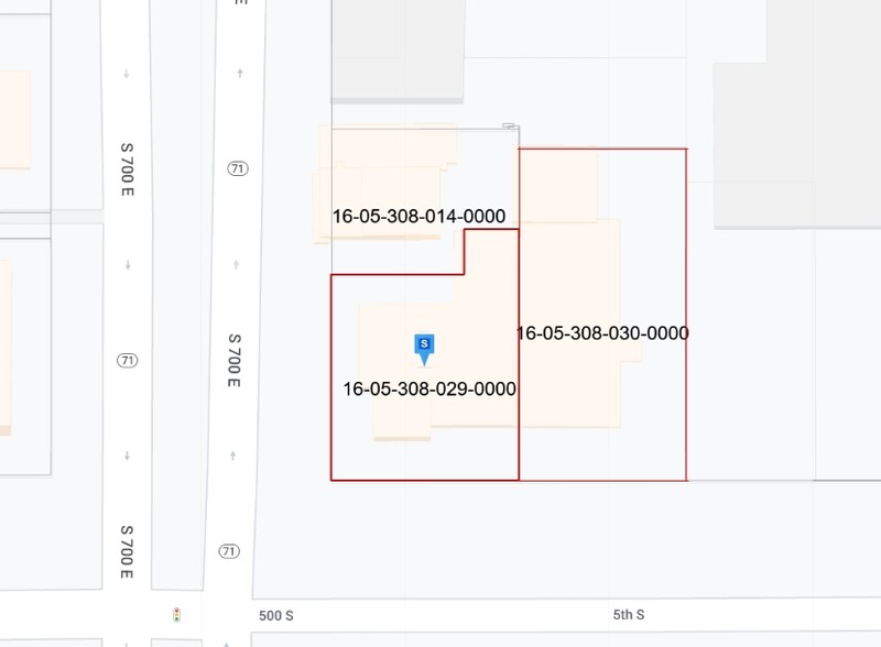 479 S 700 E, Salt Lake City, UT for sale - Plat Map - Image 2 of 2