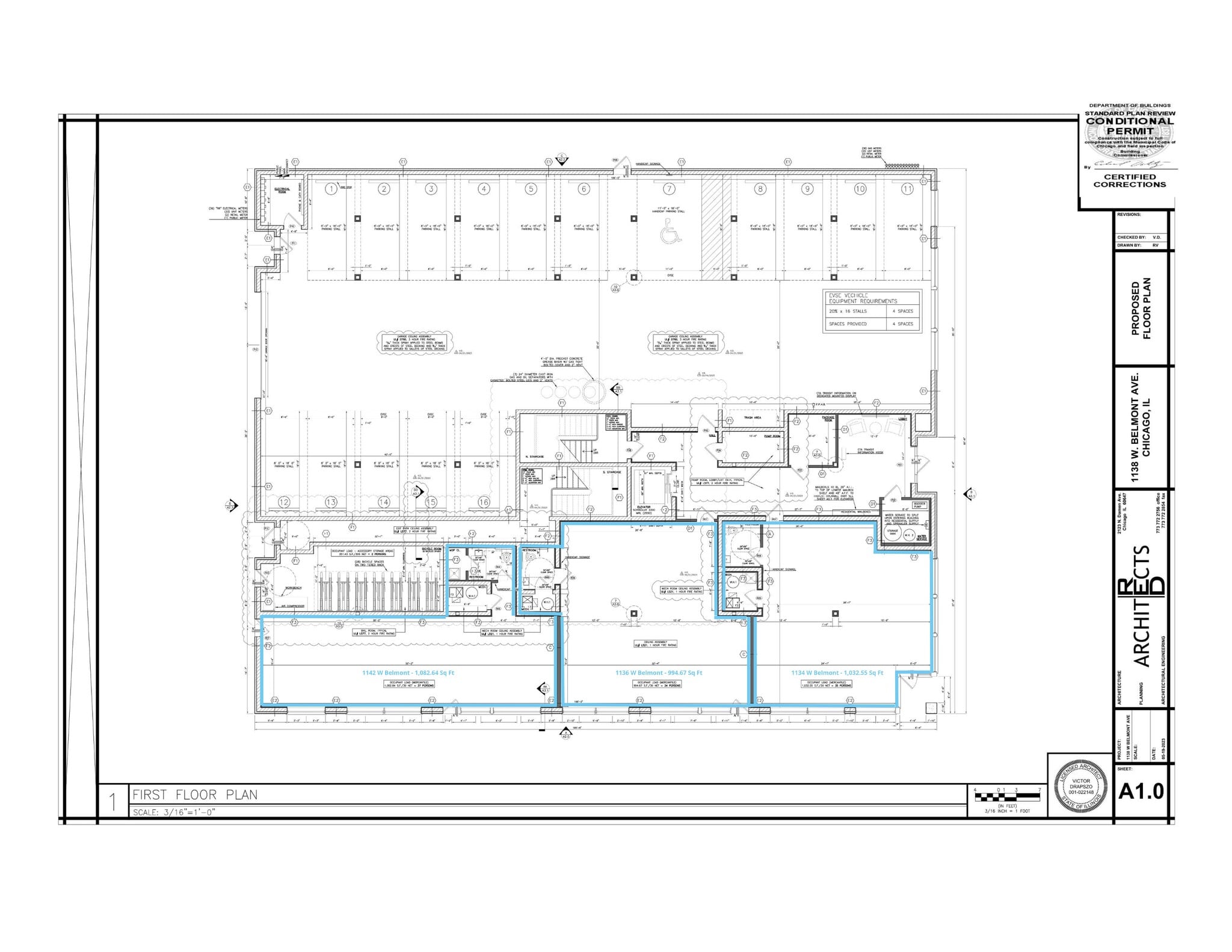 1138 W Belmont Ave, Chicago, IL to rent Site Plan- Image 1 of 2