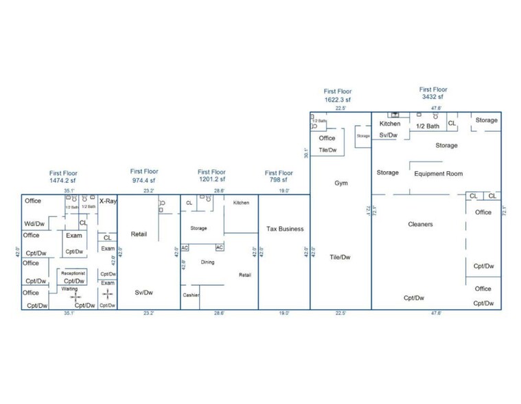 2201 11th St, Mandeville, LA for rent - Site Plan - Image 1 of 4