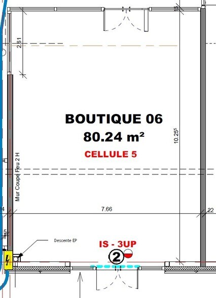 Retail in Saint-Jean to rent - Floor Plan - Image 2 of 3