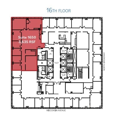 250 E Wisconsin Ave, Milwaukee, WI to rent Floor Plan- Image 1 of 1