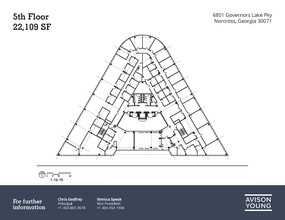 6801 Governors Lake Pky, Peachtree Corners, GA for rent Floor Plan- Image 1 of 7