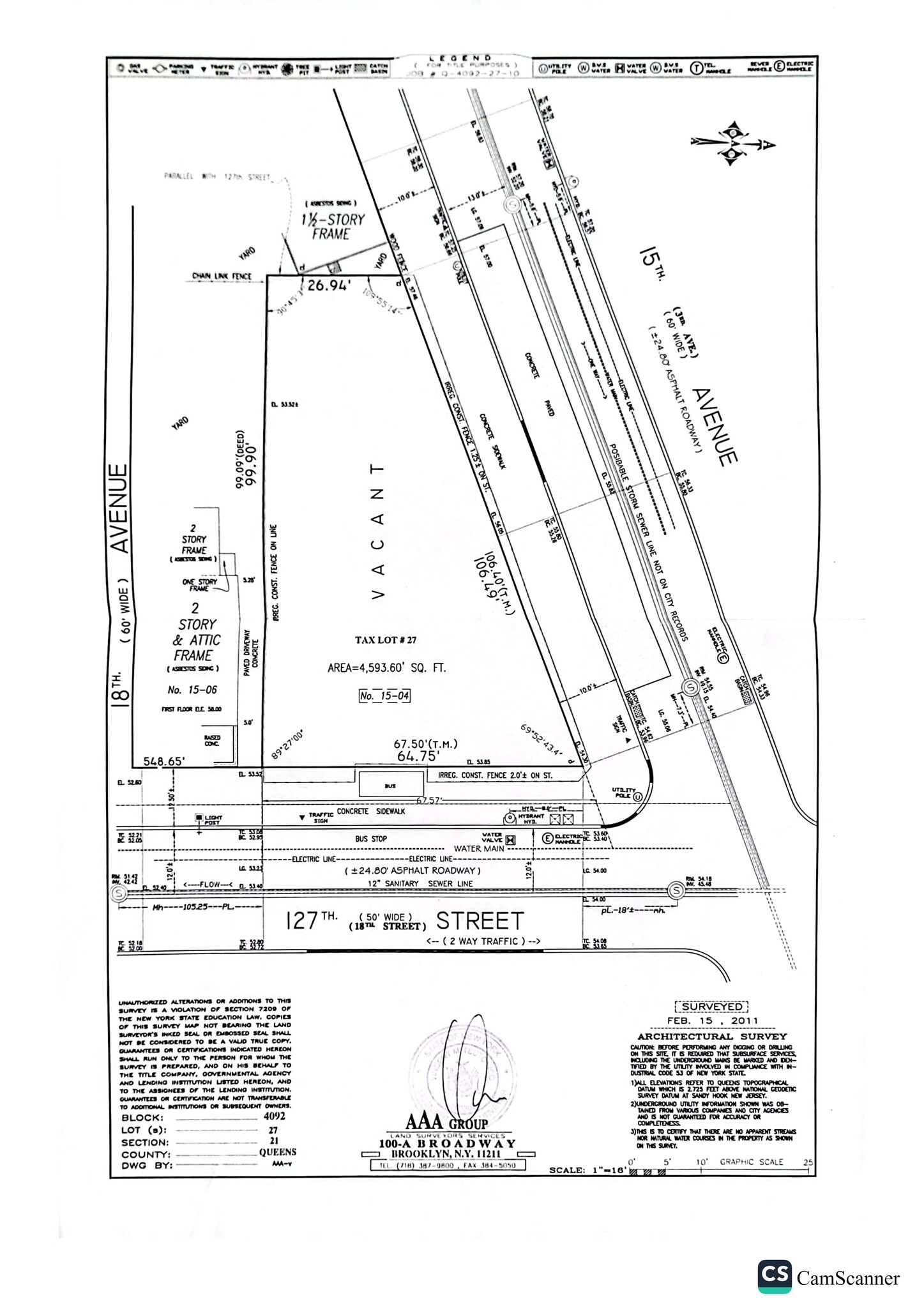 1502 127th St, College Point, NY for rent Site Plan- Image 1 of 2