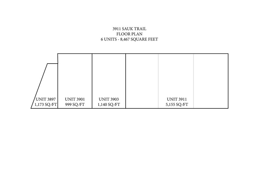 3897-3911 Sauk Trl, Richton Park, IL for sale - Floor Plan - Image 3 of 10