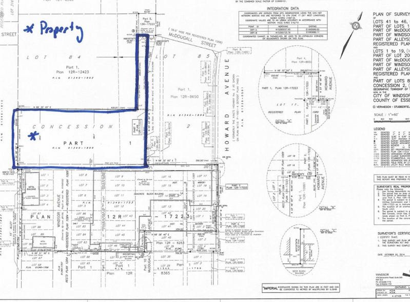 2679 Howard Blvd, Windsor, ON for rent - Site Plan - Image 2 of 3