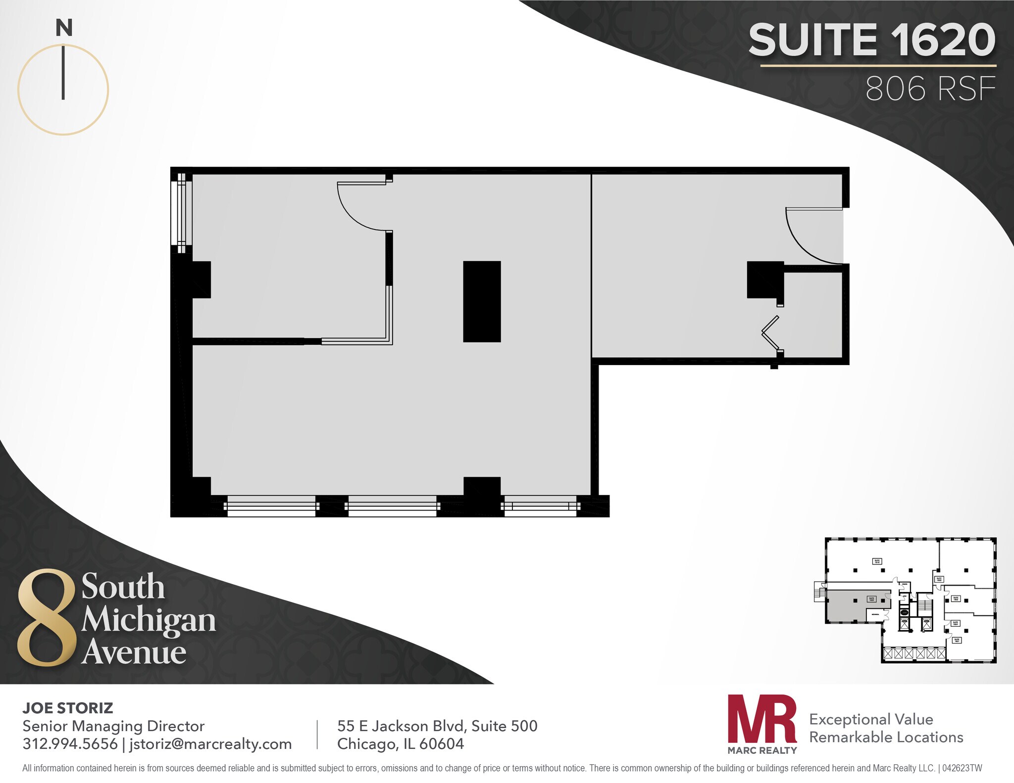 8 S Michigan Ave, Chicago, IL to rent Floor Plan- Image 1 of 6