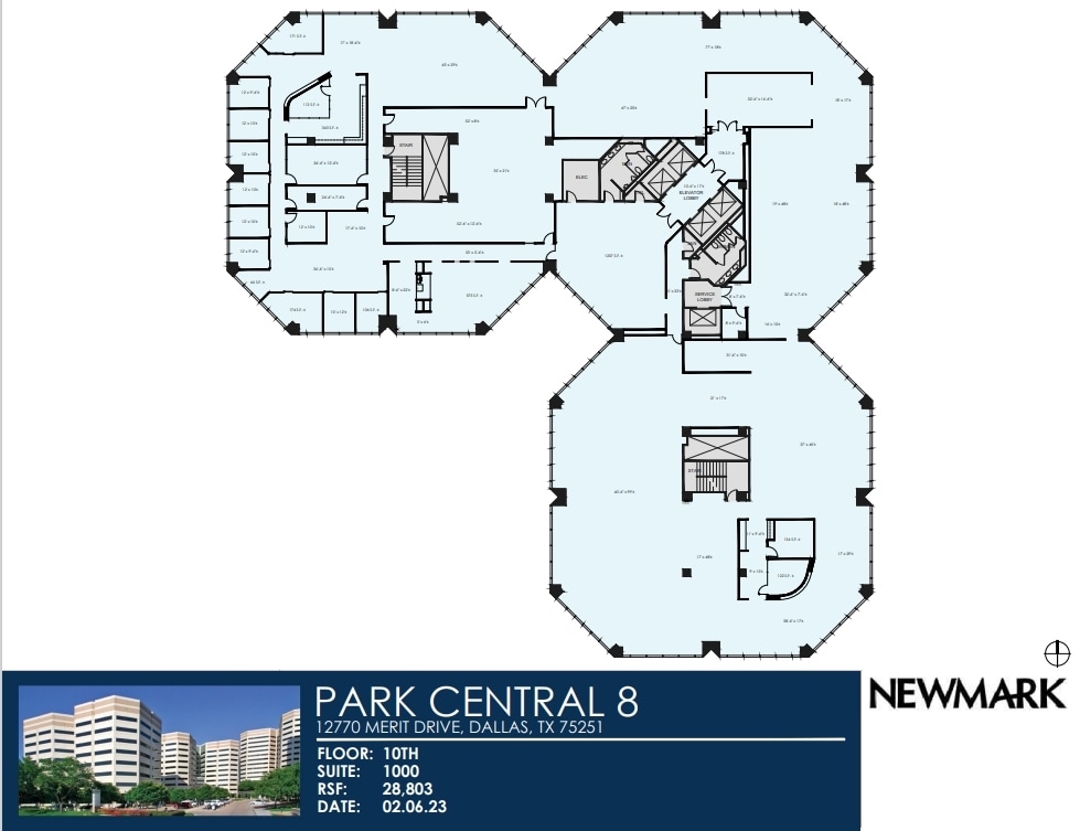 12750 Merit Dr, Dallas, TX to rent Floor Plan- Image 1 of 1