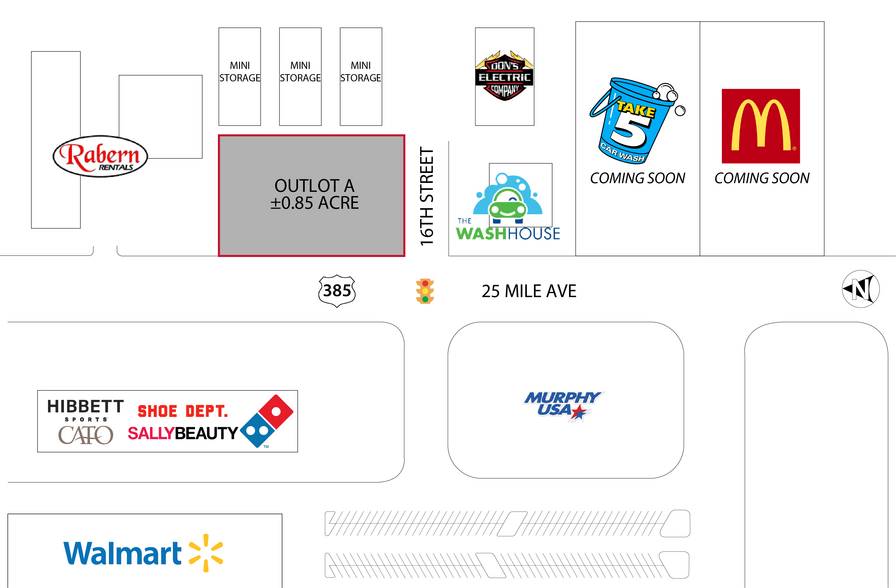 US 385 & 16TH, Hereford, TX for rent - Site Plan - Image 2 of 2