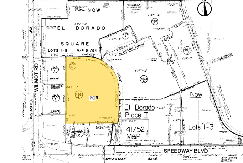 1111-1141 N El Dorado Pl, Tucson, AZ for rent - Plat Map - Image 2 of 15