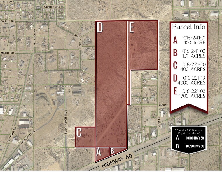 NE Cnr Hwy 50 E & Newman Ln, Mound House, NV for sale - Building Photo - Image 2 of 7