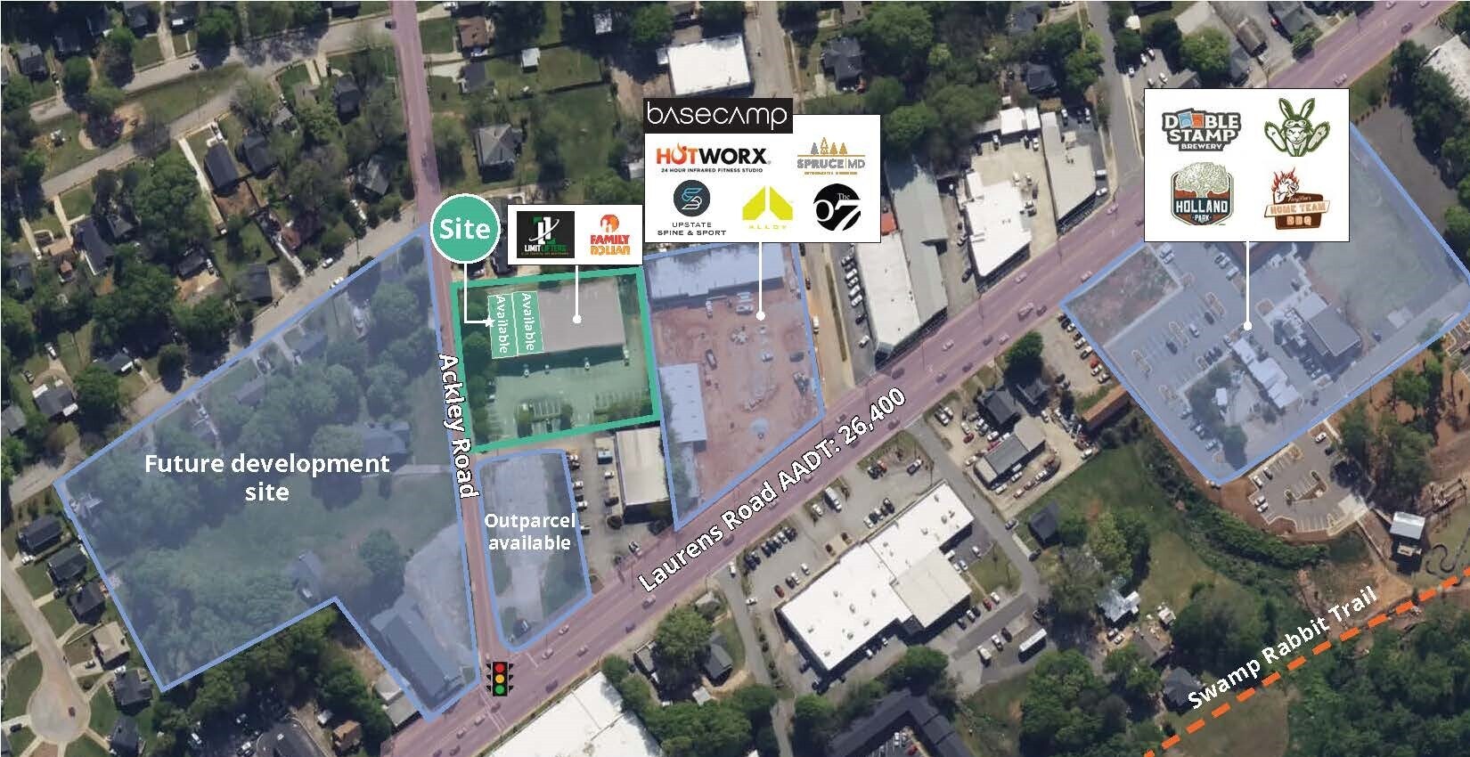 1016 Laurens Rd, Greenville, SC to rent Aerial- Image 1 of 5