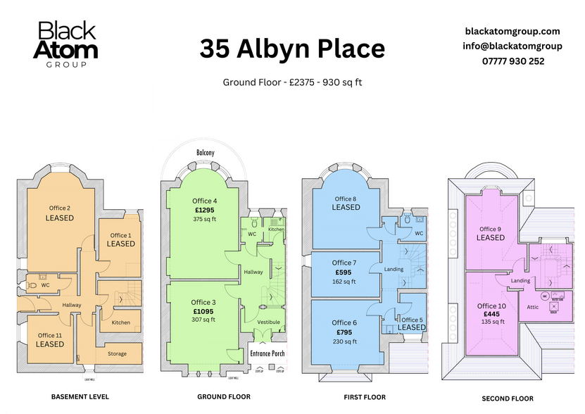 35 Albyn Pl, Aberdeen for rent - Floor Plan - Image 2 of 9