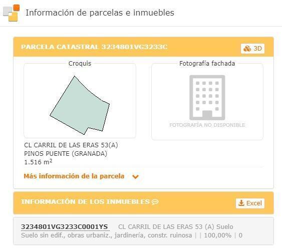 Calle Carril de las Eras, 1, Pinos Puente, Granada for sale - Site Plan - Image 3 of 3
