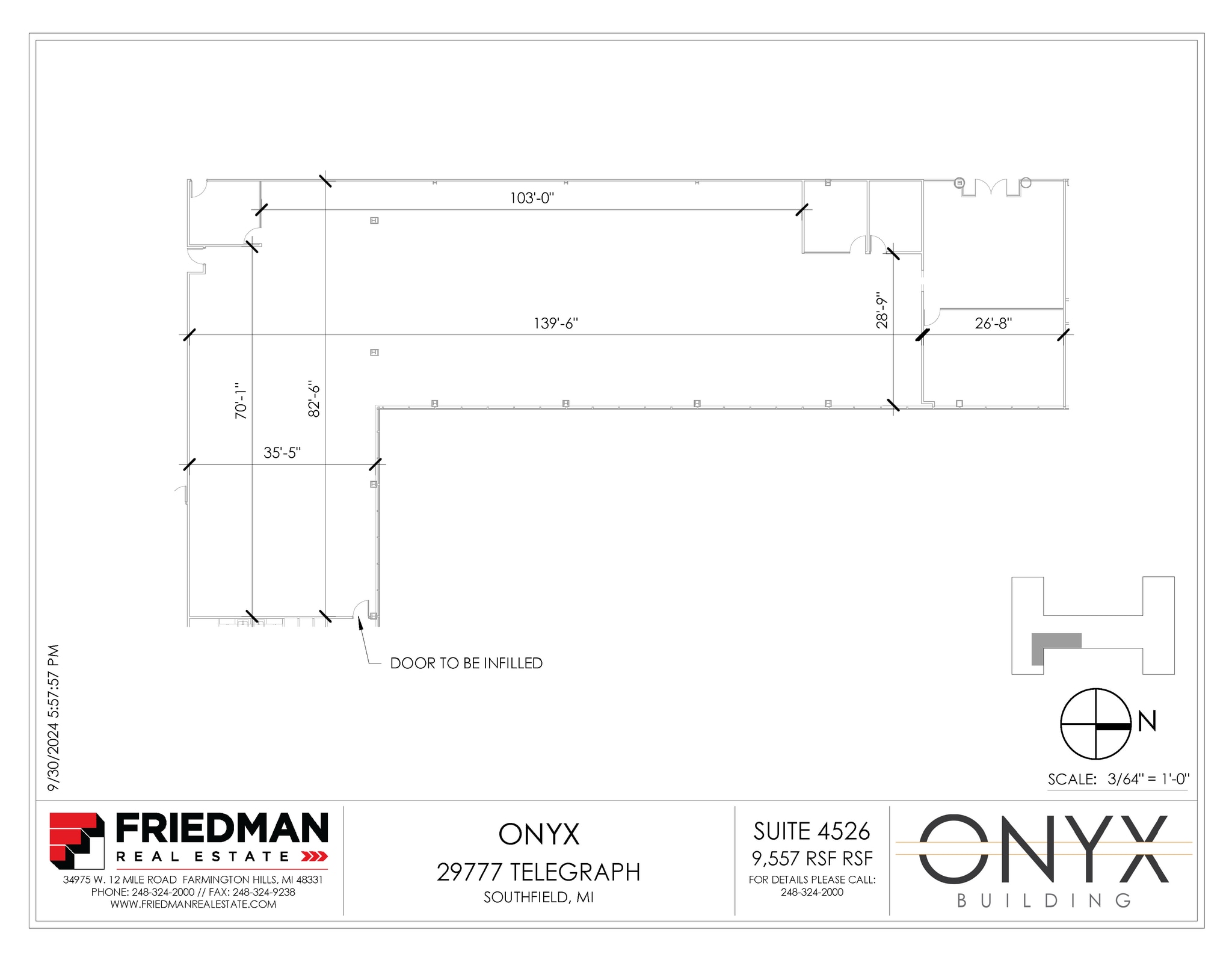 29777 Telegraph Rd, Southfield, MI to rent Floor Plan- Image 1 of 2