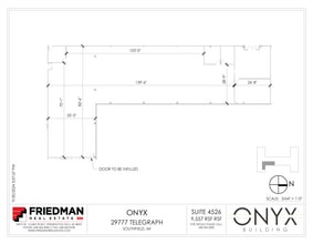 29777 Telegraph Rd, Southfield, MI to rent Floor Plan- Image 1 of 2