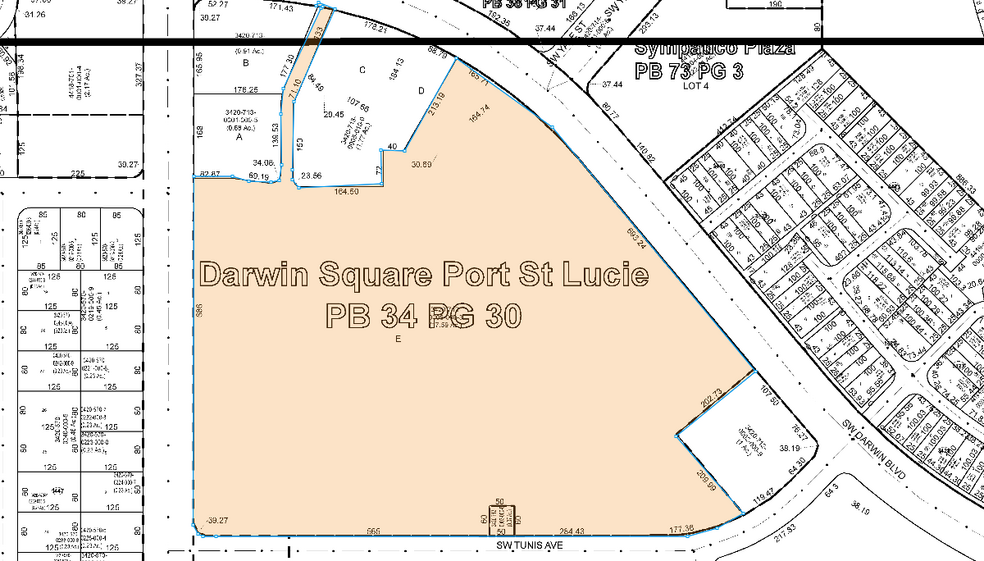 3253 SW Port St Lucie Blvd, Port Saint Lucie, FL for rent - Plat Map - Image 1 of 1