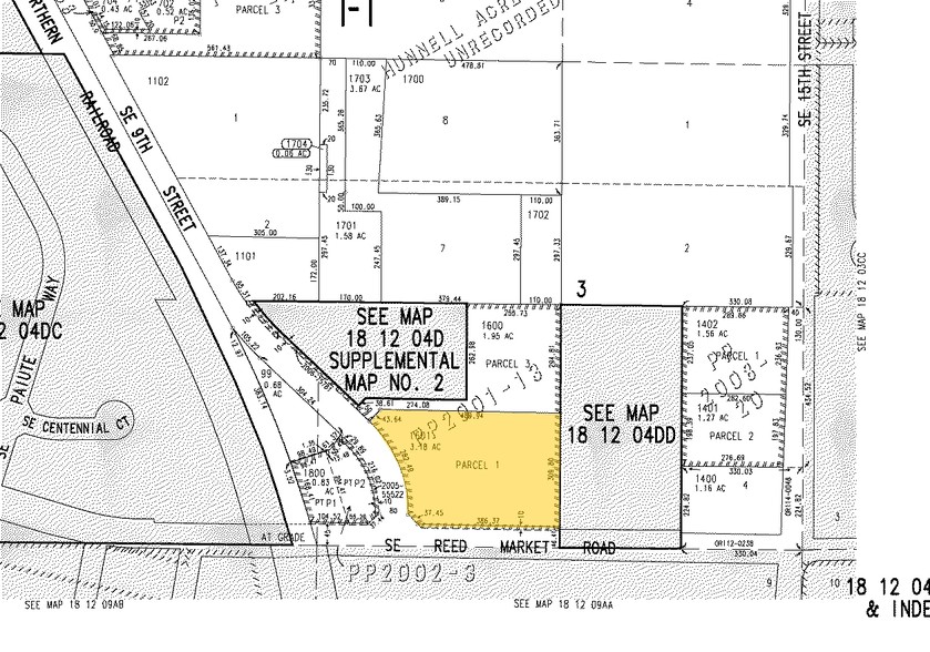 1320 SE Reed Market Rd, Bend, OR for rent - Plat Map - Image 2 of 2