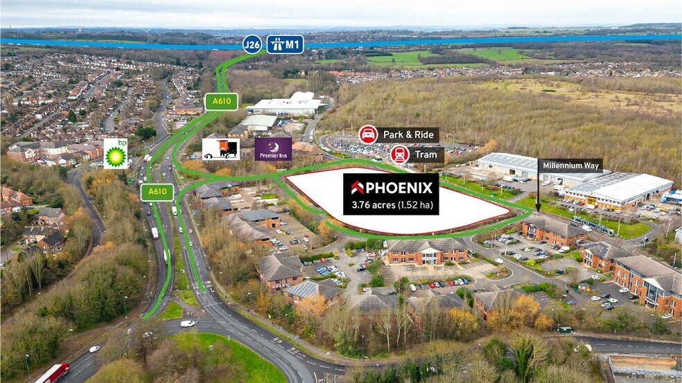 Colliers Way, Nottingham to rent - Aerial - Image 2 of 3