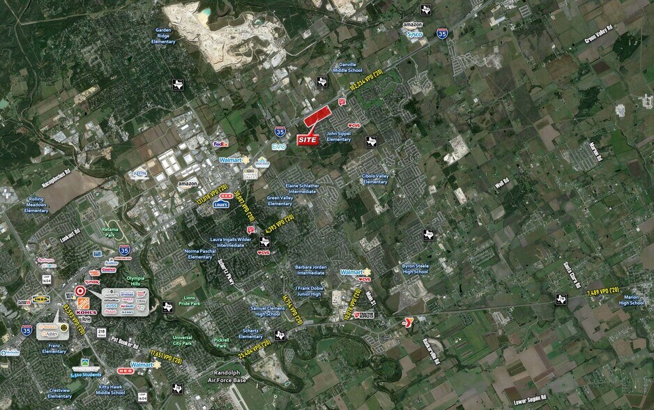 IH35, Schertz, TX 78154 33.26 AC at I35 & Belmont Pkwy in Schertz