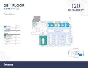 120 Broadway, New York, NY to rent Floor Plan- Image 2 of 2