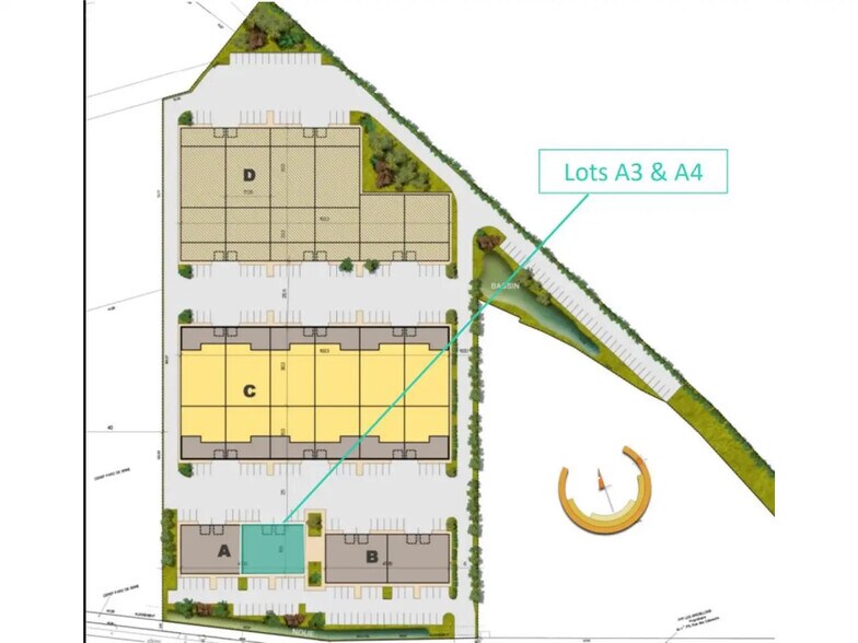 Office in Gennevilliers to rent - Site Plan - Image 2 of 4