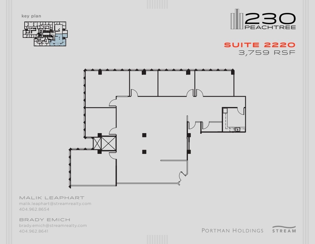 230 Peachtree St NW, Atlanta, GA to rent Floor Plan- Image 1 of 1