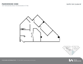 10077 Grogans Mill Rd, The Woodlands, TX for rent Floor Plan- Image 1 of 2