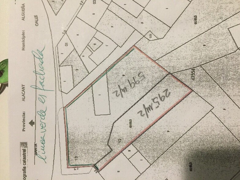 Land in Algueña, Alicante for sale - Site Plan - Image 2 of 2