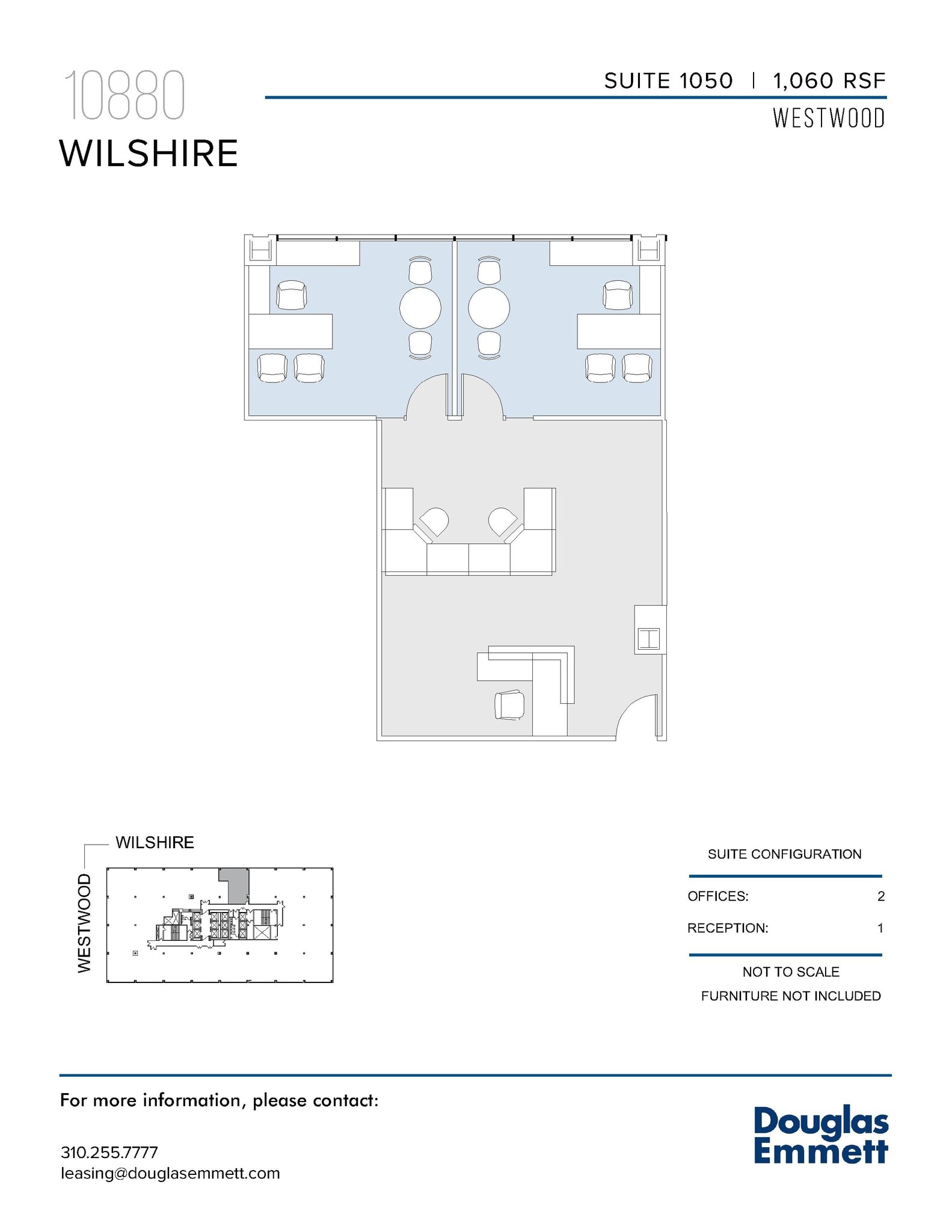 10880 Wilshire Blvd, Los Angeles, CA to rent Floor Plan- Image 1 of 1