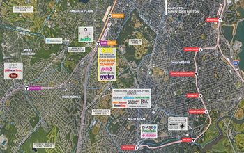 628-674 American Legion Hwy, Roslindale, MA - aerial  map view - Image1
