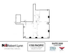 1700 Pacific Ave, Dallas, TX to rent Floor Plan- Image 1 of 2