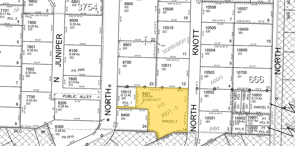 503 N Knott St, Canby, OR for sale - Plat Map - Image 2 of 14