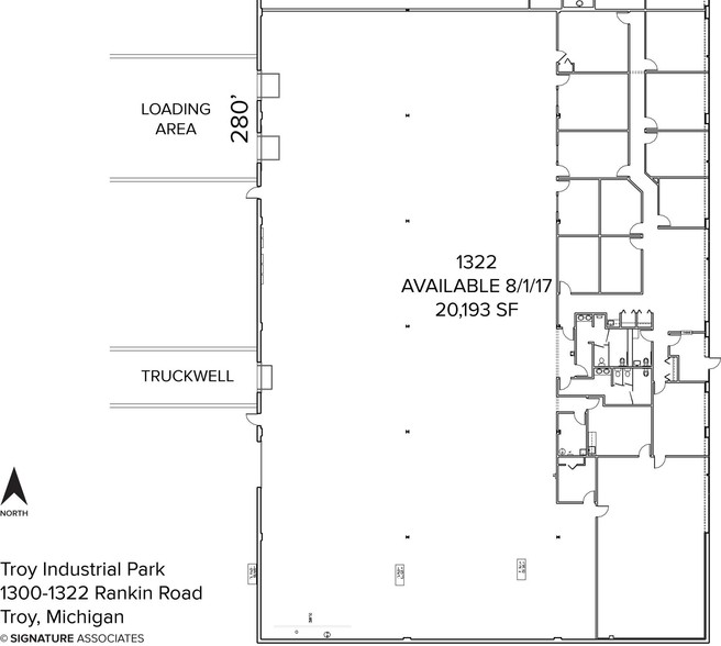 1300-1400 Rankin Dr, Troy, MI for rent - Floor Plan - Image 2 of 11