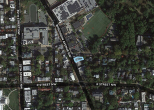 1729 Wisconsin Ave NW, Washington, DC - aerial  map view