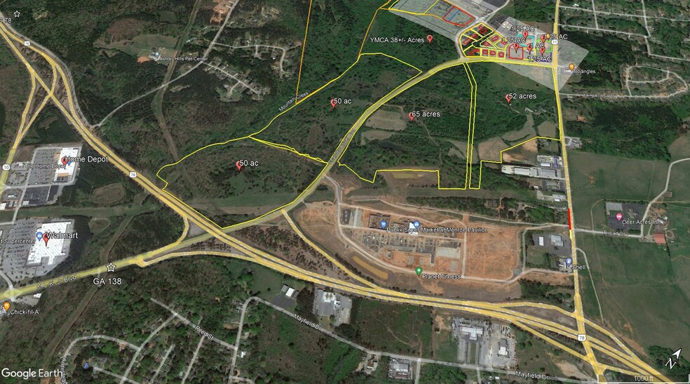 GA Hwy 11 & GA Hwy 138, Monroe, GA for sale - Aerial - Image 3 of 6