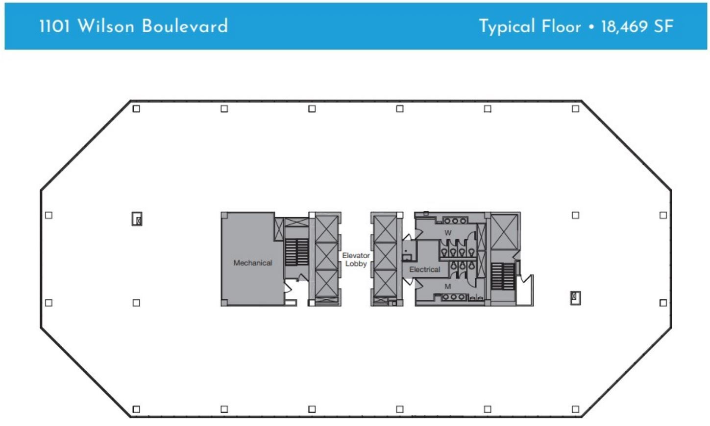 1100 Wilson Blvd, Arlington, VA to rent Floor Plan- Image 1 of 3